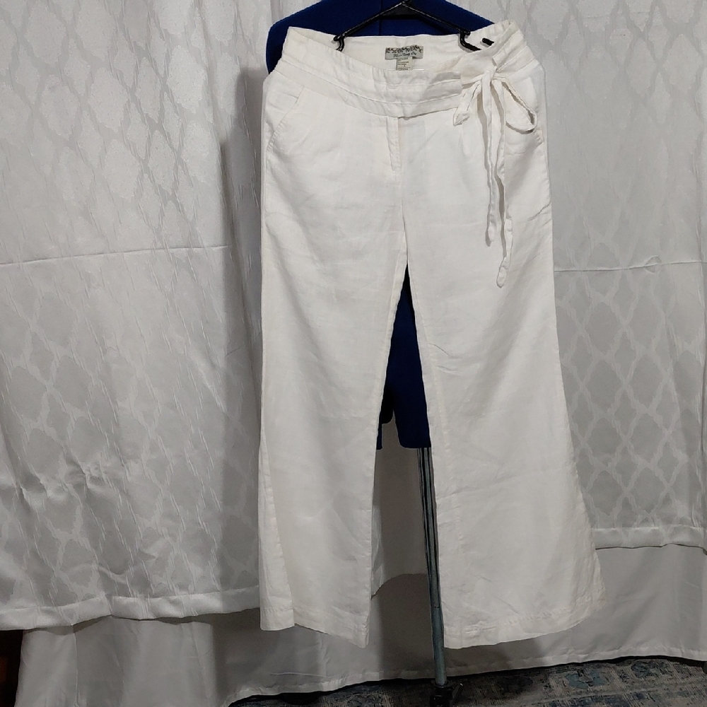 Forever 21 Cream Wide Leg Pants Zize-0
